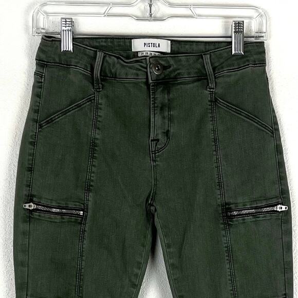 PISTOLA Cargo Zipper Skinny Pants Jeans Khakis 28 - Picture 4 of 12